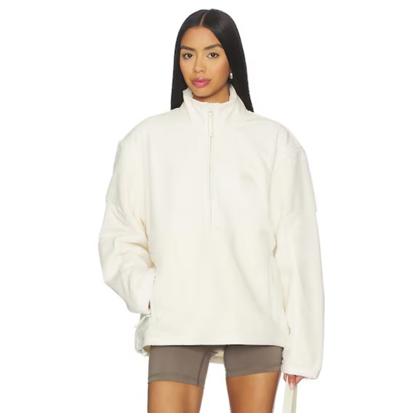 NWT skims teddy oversized half zip up pullover in ecru - Picture 4 of 4